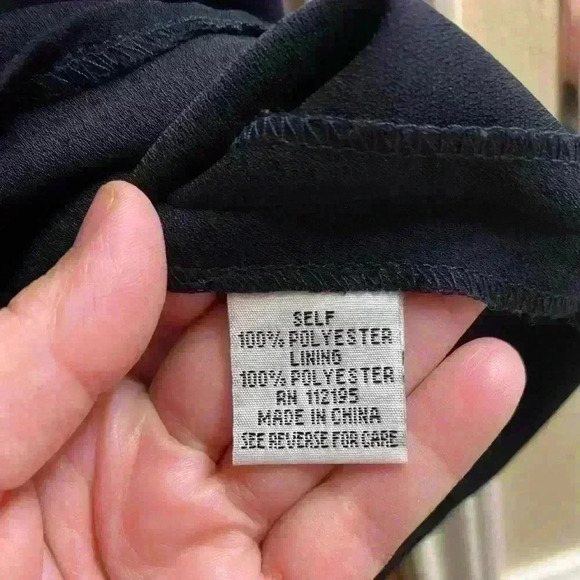 Olivianne dress tank top crop blouse plus size 22 navy blue with small gray dots - Picture 4 of 6